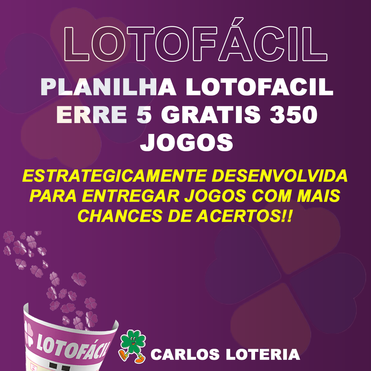 Planilha Lotofacil Gratis 20 Dezenas 4 Jogos